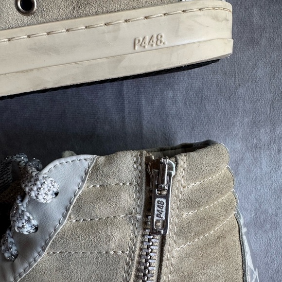 P448 Silver and White Sneakers - Picture 4 of 11